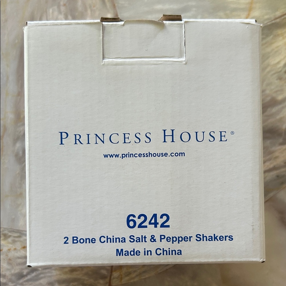 Princess House White Bone China Shakers